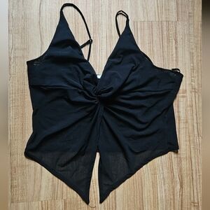 Urban Outfitters Sheer Flowy Crop Top